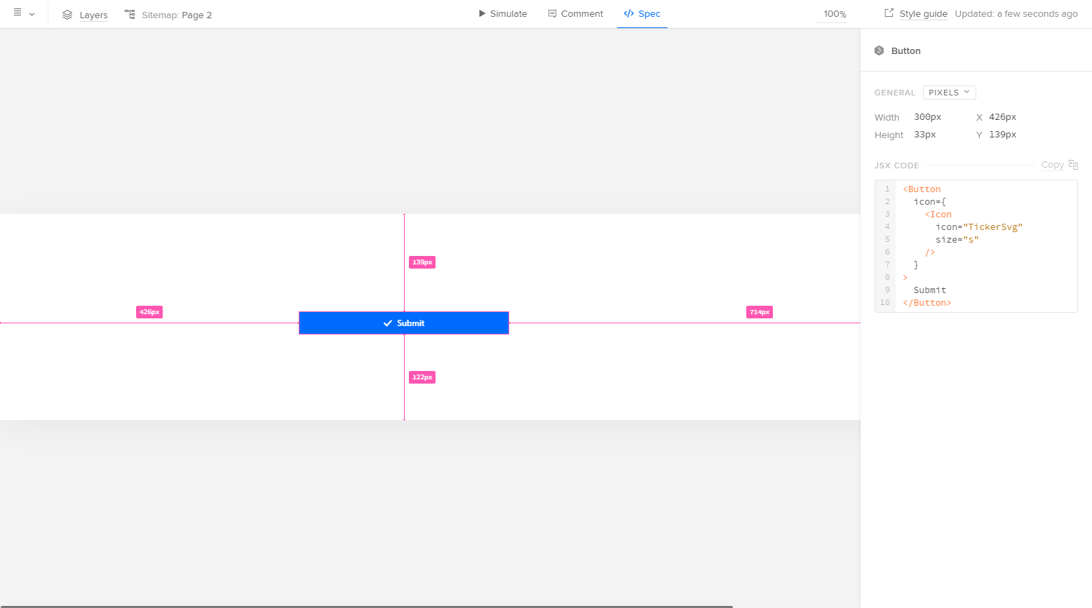 button component jsx code