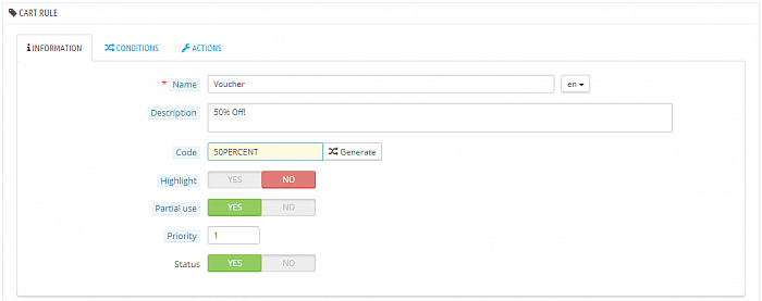 PrestaShop Voucher